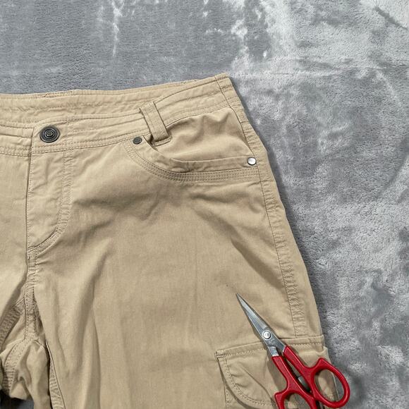 Kuhl Legendary Pants 8 Tan Roll Up Outdoor Hiking Travel Stretch Cargo Trekking - Picture 10 of 16